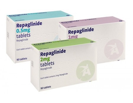 Repaglinide 2 mg. 90 tablets